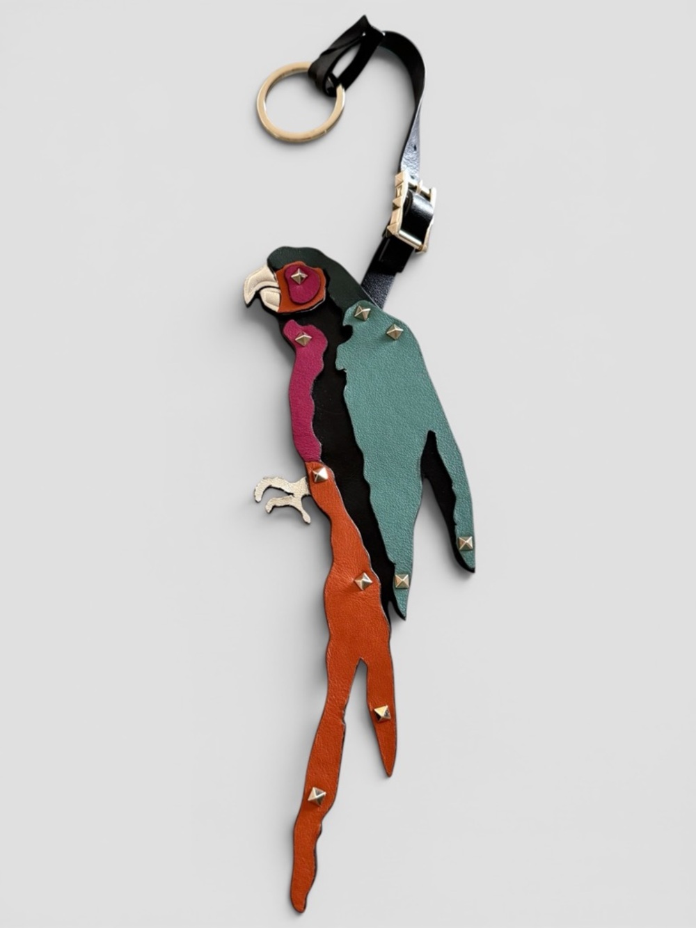 Valentino Garavani Parrot Leather Bag Charm